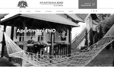 izrada sajta za EHO Apartmani Zlatibor