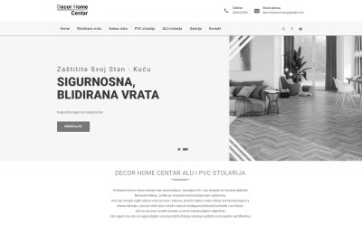 izrada sajta za DECOR HOME CENTAR