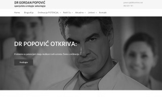 izrada sajta za Dr Gordan Popović