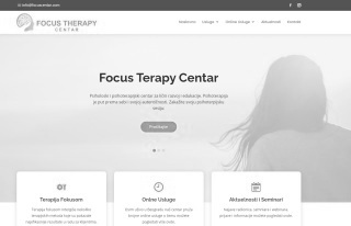 izrada sajta za Focus Terapy Centar