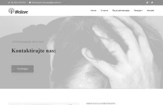 izrada sajta za Psihoterapija Believe Novi Sad