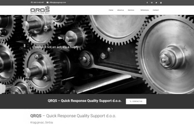izrada sajta za Quick Response Quality Support