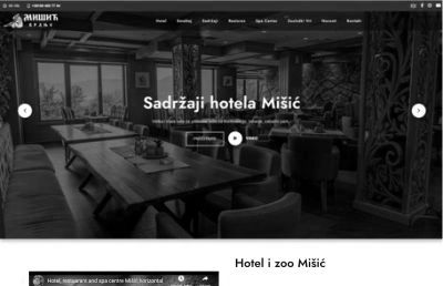 izrada sajta za Hotel i zoo Mišić